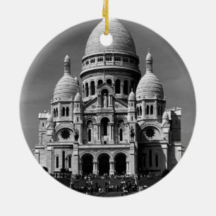 Ornamento De Cerâmica Basílica de Sacre Coeur Vintage França Paris