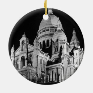Ornamento De Cerâmica Basílica Vintage França Paris Sacre Coeur