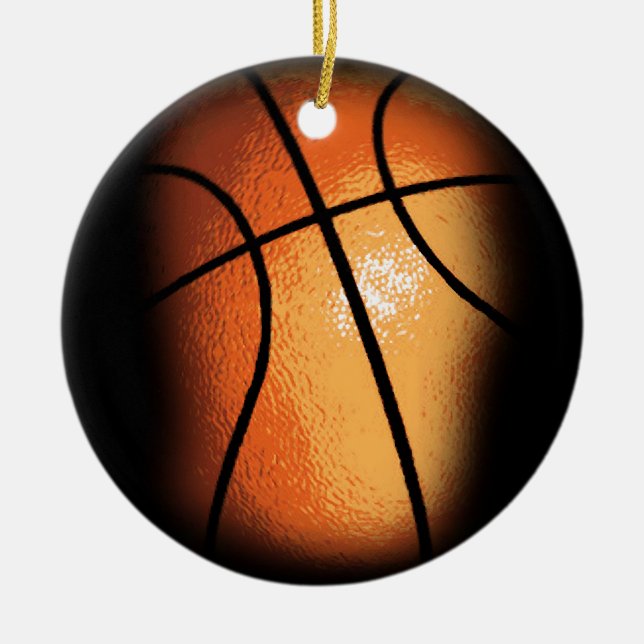 Ornamento De Cerâmica Basquete (Frente)