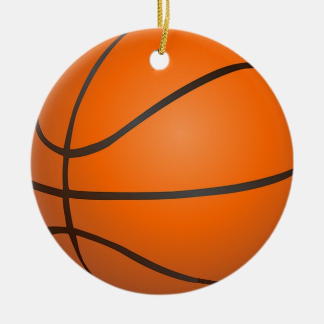 Ornamento De Cerâmica Basquetebol (Frente)