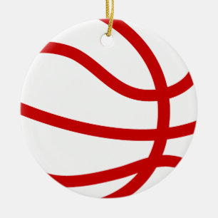 Ornamento De Cerâmica basquetebol natal