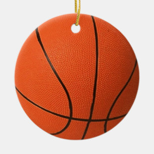 Ornamento De Cerâmica Basquetebol realista e legal