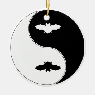 Ornamento De Cerâmica Bastão de Ying Yang