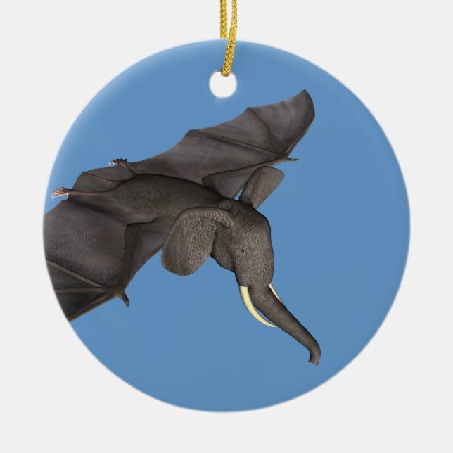 Ornamento De Cerâmica Bat Elephant Hybrid (Frente)