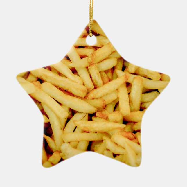Ornamento De Cerâmica Batatas fritas (Frente)