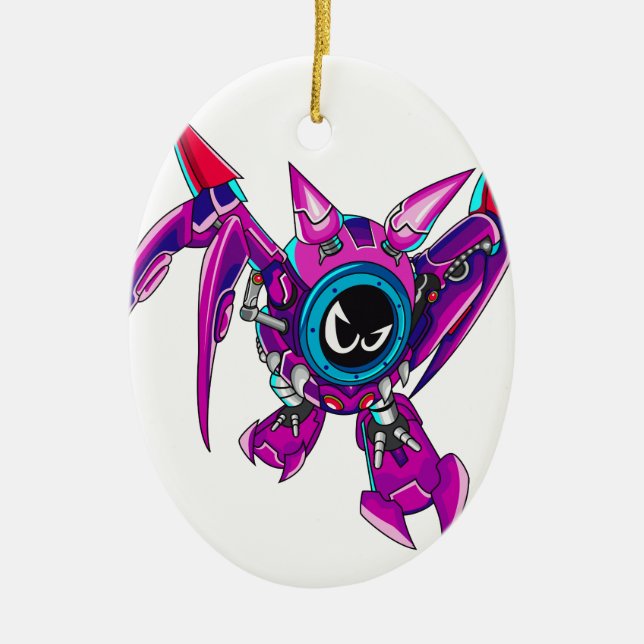 Ornamento De Cerâmica Batedor Transformável Zauhawk (Frente)