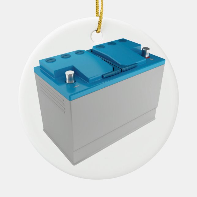 Ornamento De Cerâmica Bateria de carro (Frente)