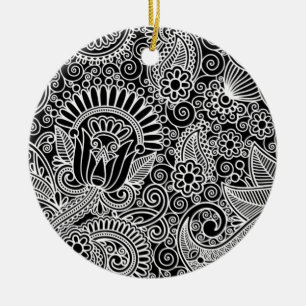 Ornamento De Cerâmica Batik Motif