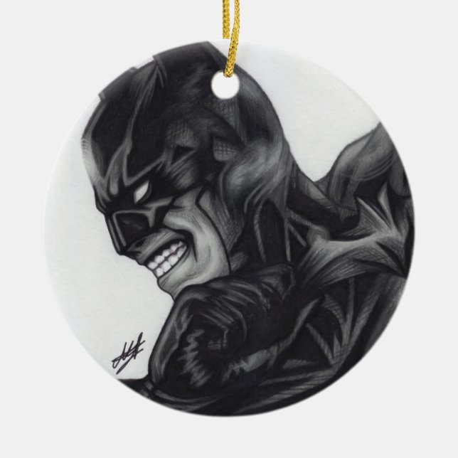 Ornamento De Cerâmica Batman ~ Bruce Wayne (Frente)