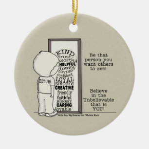 Ornamento De Cerâmica Be That Person