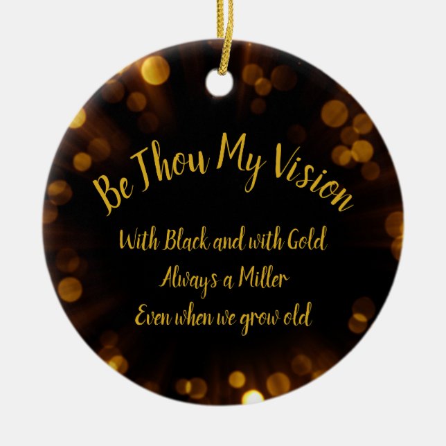 Ornamento De Cerâmica Be Thou My Vision Ceramic Ornament (Frente)