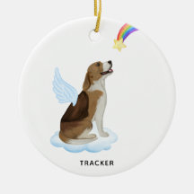 Beagle Angel Dog Memorial Personalizado Pet