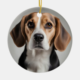 Ornamento De Cerâmica Beagle Cute