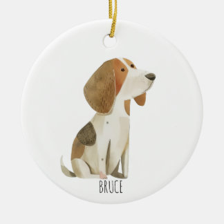 Ornamento De Cerâmica Beagle Ornament