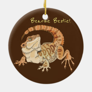 Ornamento De Cerâmica Beardie Bestie!