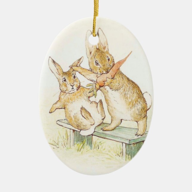 Ornamento De Cerâmica Beatrix Potter Ornament (Frente)