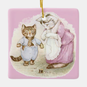 Ornamento De Cerâmica Beatrix Potter Tom Kitten Jemima Puddle Duck