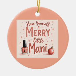 Ornamento De Cerâmica  Beautiful tree bauble for any manicure Lover