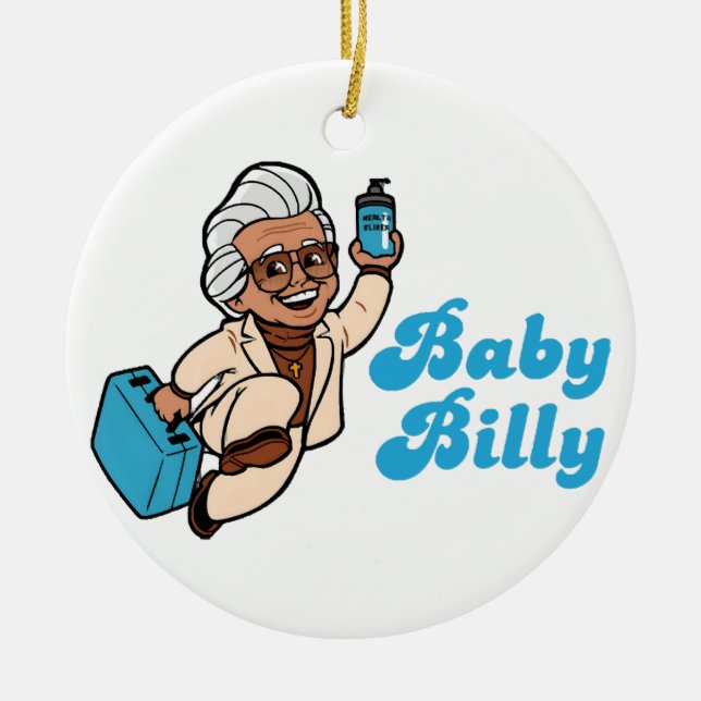 Ornamento De Cerâmica Bebê Billy  (Frente)