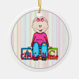 Ornamento De Cerâmica Bebê de ABC