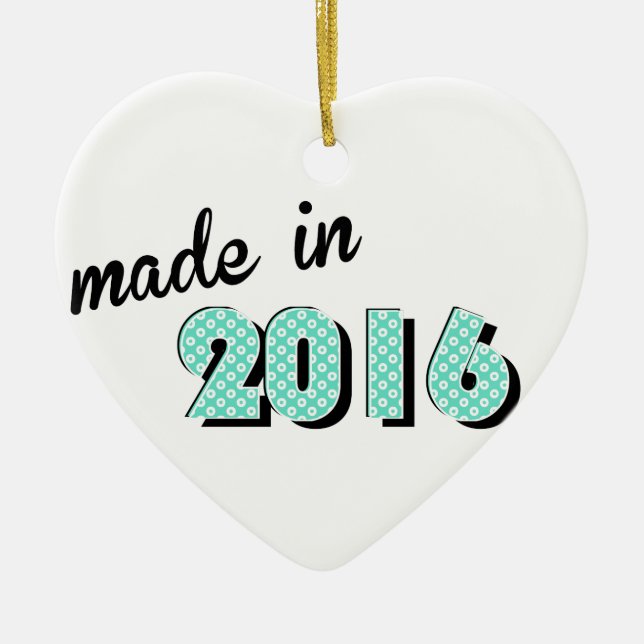 Ornamento De Cerâmica Bebê Feito Em 2016 (Frente)