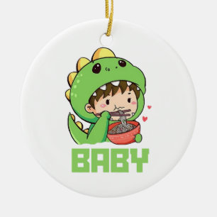 Ornamento De Cerâmica bebê godzilla
