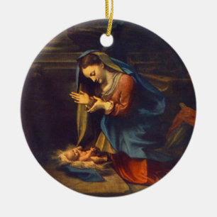 ORNAMENTO DE CERÂMICA BEBÊ JESUS