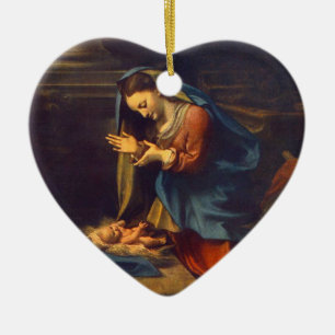 ORNAMENTO DE CERÂMICA BEBÊ JESUS