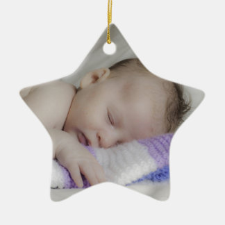 Ornamento De Cerâmica Bebê recém-nascido de sono bonito