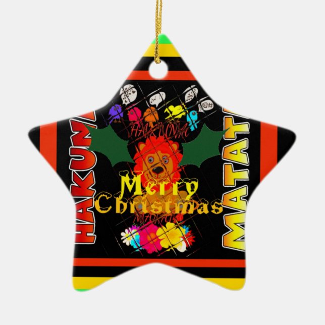 Ornamento De Cerâmica Bebê Simba - Coleção de Natal Feliz (Frente)