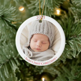 Ornamento De Cerâmica Bebês 1rua Natal Personalizado Dois Lados do Ornam