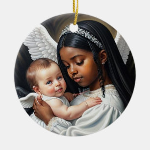 Ornamento De Cerâmica Bebês de anjo