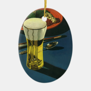 Ornamento De Cerâmica Bebidas Alimentícias Antigas, Copo de Cerveja, Jan