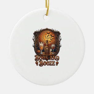 Ornamento De Cerâmica Bebidas Booze Halloween Caveira Garrafa Cerveja Vi