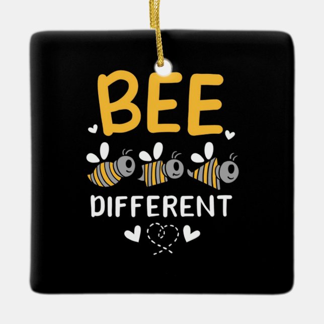 Ornamento De Cerâmica Bee Diferente (Frente)