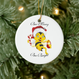 Ornamento De Cerâmica Bee Felry Cartoon