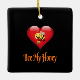Ornamento De Cerâmica Bee My Honey Save The Bees Gift