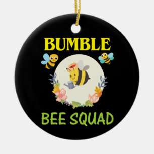 Ornamento De Cerâmica Beekeeper Art Bumble Bee Squad
