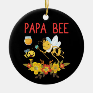 Ornamento De Cerâmica Beekeeper Art Papa Bee 2