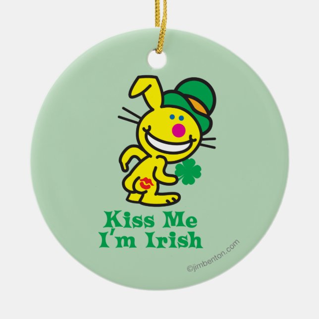 Ornamento De Cerâmica Beije-me (Frente)