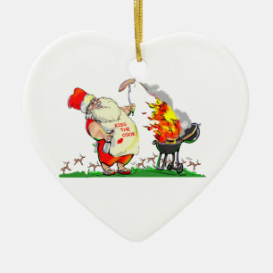 Ornamento De Cerâmica Beije o cozinheiro