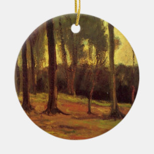 Ornamento De Cerâmica Beira de uma Floresta por Vincent van Gogh