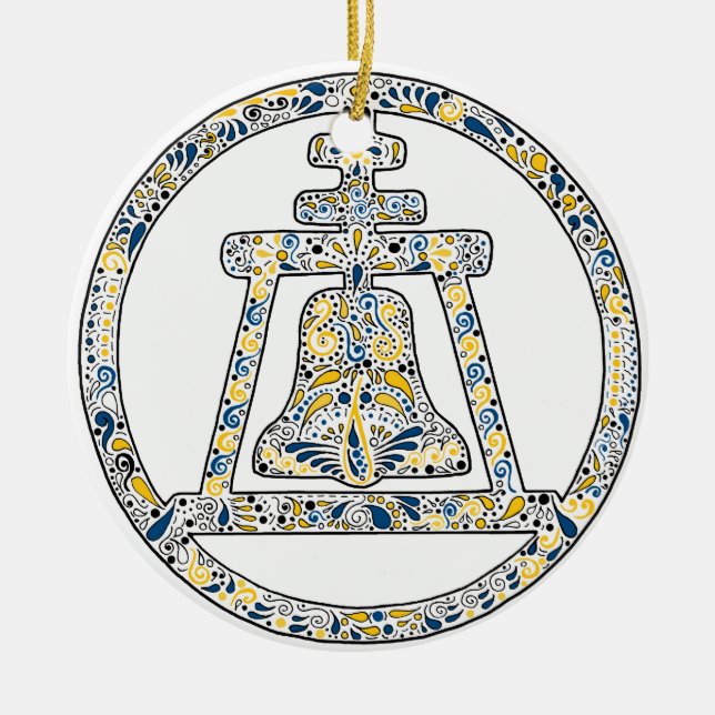 Ornamento De Cerâmica Beira-rio, Califórnia - um tributo (Frente)