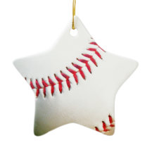 Beisebol Branco com Ponta Vermelha