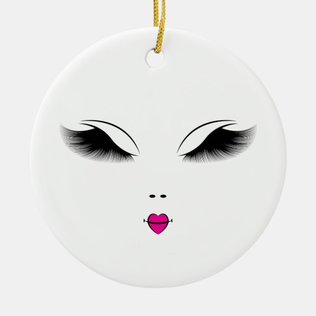 Ornamento De Cerâmica Bela (Frente)