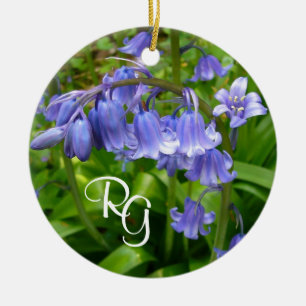 Ornamento De Cerâmica Bela Bluebell Personalizada