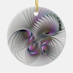 Ornamento De Cerâmica Beleza Tímida Surrealista Arte Fractal Abstrata Mo