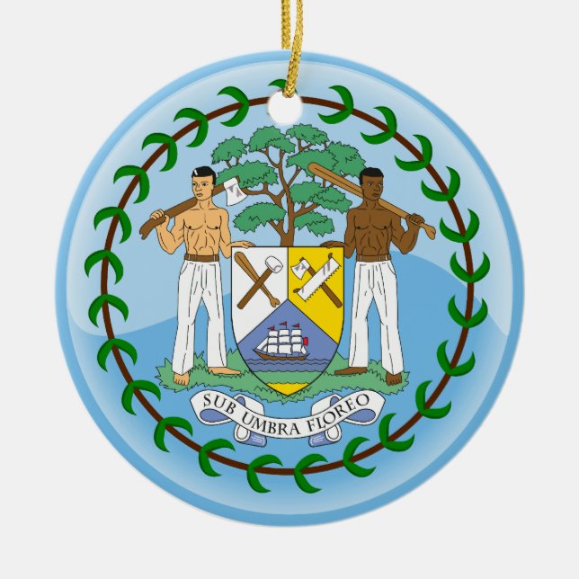 ORNAMENTO DE CERÂMICA BELIZE (Frente)