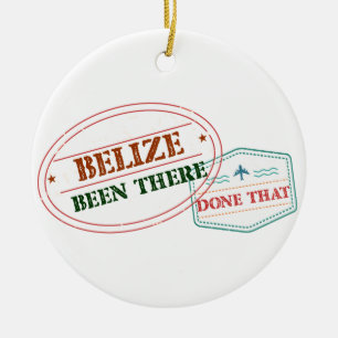 Ornamento De Cerâmica Belize feito lá isso