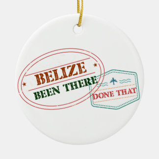 Ornamento De Cerâmica Belize feito lá isso